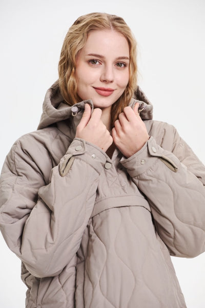 WILLOW | QUILTED WATER REPELLENT HOODED JACKET