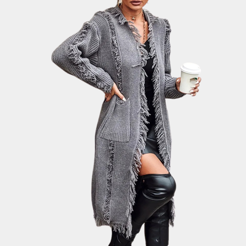 Raquela | Trendy Knitted Long Cardigan